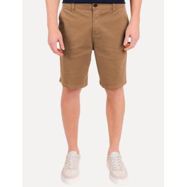 Imagem de Bermuda Aramis Masculina Chino Cotton Sarja Cáqui, 44