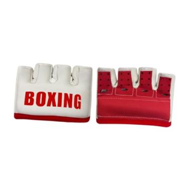 Imagem de UGPLM Luvas de boxe homens homens masculinos de karate nylon kickboxing sanda adultos meio dedo luvas de a treino lutando Taekwondo, Branco