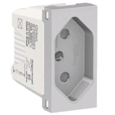 Imagem de Schneider orion modulo tomada 2p+t 10a aluminio s70202174