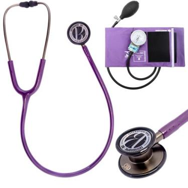 Imagem de Kit Estetoscópio BIC Eternity + Esfigmomanômetro Pamed Com Bolsa - Enf