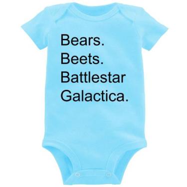 Imagem de Body Bebê Bears. Beets. Battlestar Galactica. - Foca na Moda, Azul beb