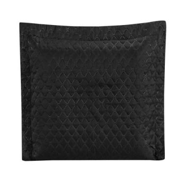 Imagem de Porta Travesseiro Requinte Liso Preto Enxovais Aquarela, Preto