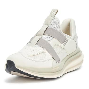 Imagem de Cole Haan Tênis de corrida masculino original Grand Quadstar Monk Strap, Bétula prateada/pomba/marfim, 10.5 Wide