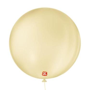 Imagem de Balões São Roque Nº 5 Redondo C/50un Bege