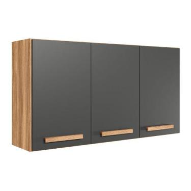 Imagem de Armario para Cozinha Modulado Intenza 120cm Fechado com 3 Portas - Meg