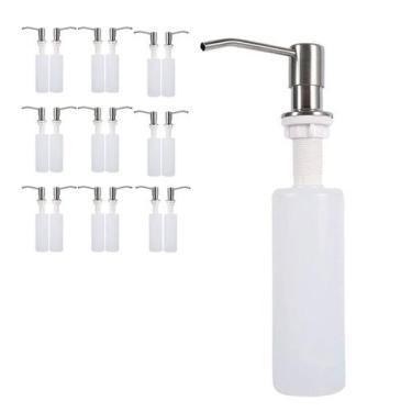 Imagem de Dispenser Dosador Embutir Kit 18 Unidades Sabonete Liquido Sabao Deter