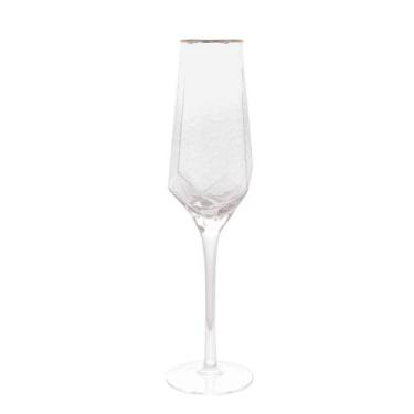 Imagem de Taça Champagne Cristal Chumbo com Borda Dourada 2 peças 300ml - WOLFF