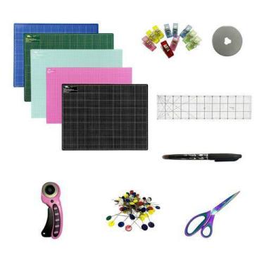 Imagem de Base De Corte A2 60x45 Régua 15x60 Cortador Circular 45mm Tesoura de T