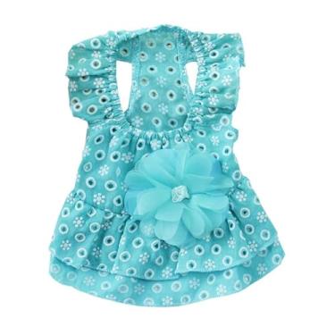 Imagem de Vestido Bonito Para Roupas De Cachorro Vestidos De Primavera Para Cães Pequenos Vestido De Cachorro De Verão Vestido De Cachorrinho Vestido De Princesa Primavera e Verão
