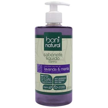 Imagem de Sabonete Líquido de Lavanda e Menta, Vegano e Natural, Altamente Hidratante e Perfumado, Boni Natural, 500ml