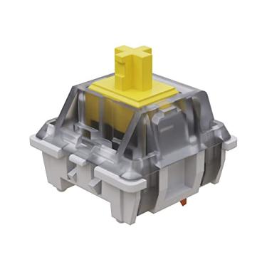 Imagem de Gateron KS-9 RGB interruptor mecânico tipo MX – parte superior transparente, Amarelo, 90 Pcs