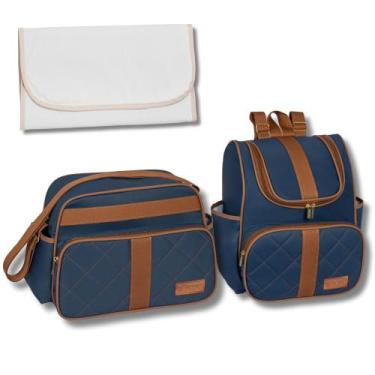 Imagem de Kit de Bolsa Maternidade com Mochila e Trocador Paris - Neném na Nuvem