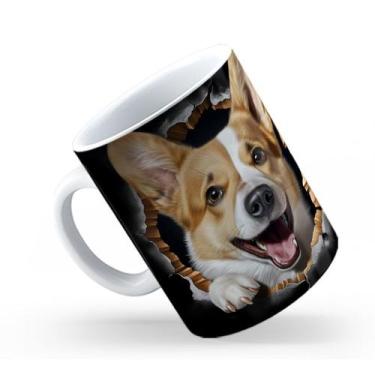 Imagem de Caneca de Cerâmica 325ml Gatos e Dogs 3D - Mecolour