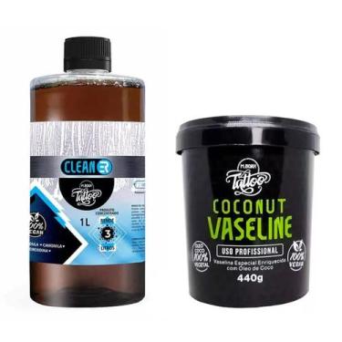 Imagem de Cleaner Antisséptico + Vaselina Coco Tattoo - 3L - Vegano - Mboah