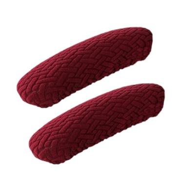 Imagem de SiaBiced 2PCS Chaves de cadeira de escritório Capas de braço, protetores de braço de cadeira de computador, tampas da almofada de braço da cadeira, máquina, Vermelho