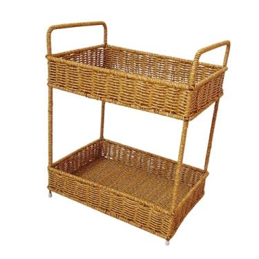 Imagem de Fenteer Woven Wall Basket Office Bookshelf Storage Basce