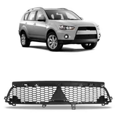 Imagem de Grade Radiador Outlander 2010 2011 2012 2013 Preto - SP ACESSÓRIOS