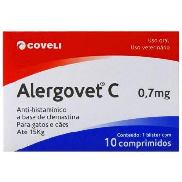 Imagem de Antialérgico Alergovet C 0,7 Mg