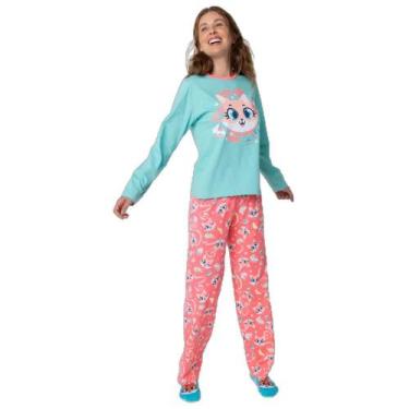 Imagem de Pijama Manga Longa Algodão Feminino Raposa Confeiteira - Puket, GG