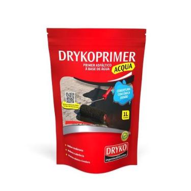 Imagem de Primer Asfáltico - A Base de Água - 1 Litro Para Mantas Dryko - DRYKO 