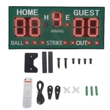 Imagem de Pontuador Eletrônico de Placar Portátil de Basquete de Basquete Com Lideramento Remoto de LED para o Tênis de Mesa de Pingue -pongue de Basquete Cornhole