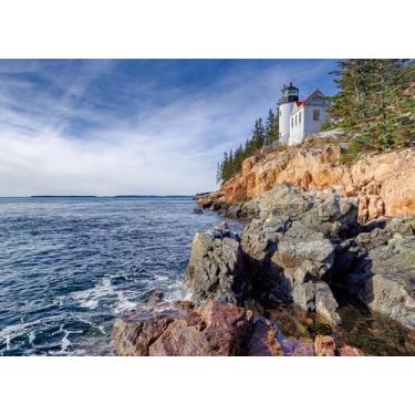 Imagem de BEDUKE Quebra-cabeças para adultos, 1000 peças, Parque Nacional Acadia, quebra-cabeças de 1000 peças a partir de 14 anos, papelão grosso e resistente, conjunto familiar entrelaçado preciso