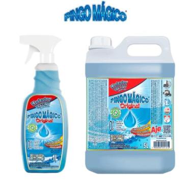 Imagem de Kit Pingo Mágico Original Limpeza Pesada 5 L + 1 Litro Borrifador - Pi
