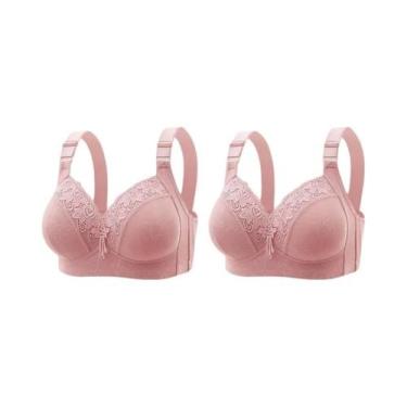 Imagem de Bralette de Renda Plus Size - Decote V Profundo - Lingerie Sexy, 44, 2