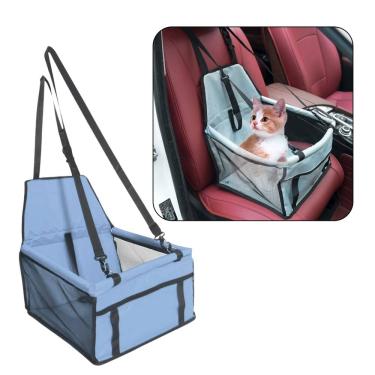 Imagem de Cadeirinha Assento Pet Para Carro Transporte Cão Gato Azul