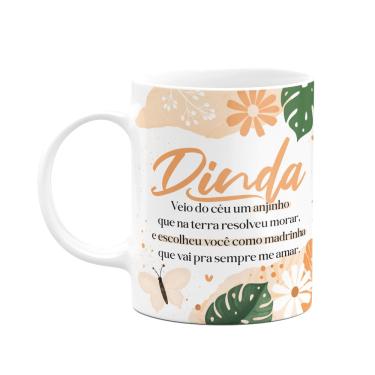Imagem de Caneca de Dindos - Dinda - Veio um anjinho do céu - M2