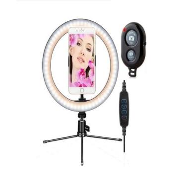 Imagem de Anel De Luz De Led 20cm Usb Com Tripé Maquiagem Foto Vídeo - DACAR