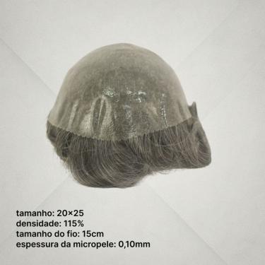 Imagem de Protese Capilar Masculina Nó - Base Micropele Gustavo - (20X25)