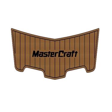 Imagem de Algasan Barco EVA Faux Teak Deck Floor compatível com 2007 MasterCraft X-45 Swim Platform Pad Boat EVA Foam Faux Teak Deck Floor Mat