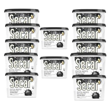 Imagem de Kit Com 12 Evita Mofo Secar 180g Antimofo Guarda Roupas Armários Closet Gaveta Despensa Umidades Bolor Fungos Bactérias Mau Cheiro (12, Neutralize)