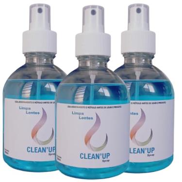 Imagem de Kit Com 3 Limpa Lentes Clean Up 250ml Para Óculos Celular Computador Tablet