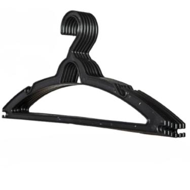 Imagem de Cabide Adulto Preto Kit 100 Cabides Reforçados Organizar Roupas (100)