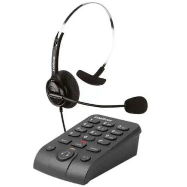 Imagem de Telefone Headset Intelbras HSB 40 com Teclado, Bvolt