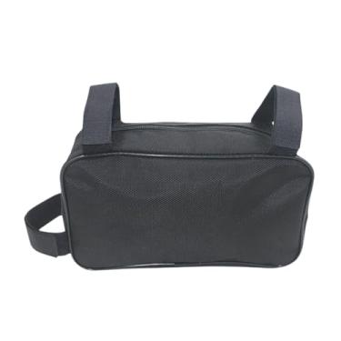 Imagem de YIJU Bolsa para quadro de bicicleta, bolsa de armazenamento para tubo superior de bicicleta, bolso com zíper Oxford, para ciclismo, para óculos, carteira,