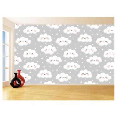 Imagem de Papel De Parede 3D Infantil Nuvens Babê Baby 3,5M Azs310 - Você Decora