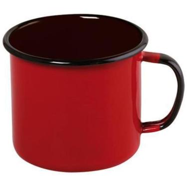 Imagem de Caneca Em Aço Esmaltado Mãe Ágata Ewel 160Ml - Vermelho