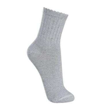 Imagem de Meia Esportiva Lupo 3290-009 Cano Longo Algodão Anatômica, Cinza, 41-4