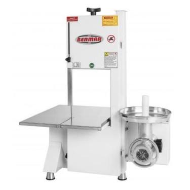 Imagem de Serra Fita de Bancada 1,74m Branca c/ Moedor BM104 Bermar, 220V