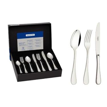 Imagem de Faqueiro Tramontina Classic em Aço Inox com Facas de Mesa Forjadas Acabamento Brilho 42 Peças