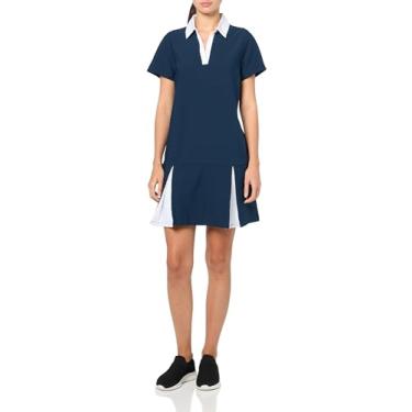 Imagem de Stella Parker Roupa feminina de verão casual para viagem, vestido de verão para resort, saída de praia, vestido de férias, Azul marino, M