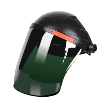 Imagem de YsXoWiui Capacete de soldagem, máscara de soldagem visível, resistente ao calor, pintura profissional, equipamento leve de proteção para soldador
