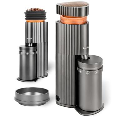 Imagem de burrbuzz Novo Moedor De Café Elétrico Com Rebarbas 2025, Expresso Profissional Silencioso, Compacto, Dose Única 65 G, 90 Configurações, Fácil Usar E Limpar, Aço Inoxidável, Ótimo Sabor Para Servir,
