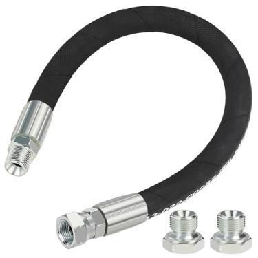 Imagem de HOOTSUM Mangueira de troca de óleo de porta de drenagem de motor NPT de 9,5 cm para STAN1438 1723165SM 116-4924, ferramenta reutilizável de auxílio de tubo de drenagem para troca de óleo, 45,72 cm de