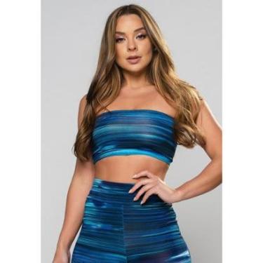 Imagem de Top Faixa Sem Alça MVB Modas Suplex Feminino-Feminino