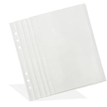 Imagem de 25 folhas com bolsos transparentes dupla face A5 protetor de folha de plástico para 6 anéis A5 inserções para fichário organizador de adesivos cartões fotográficos cartões-postais (1 bolso)