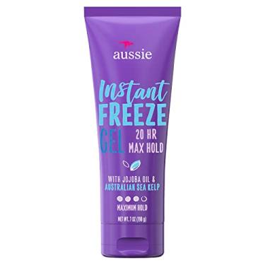 Imagem de Aussie Gel para cabelo Instant Freeze com óleo de jojoba e algas marinhas, 200 ml